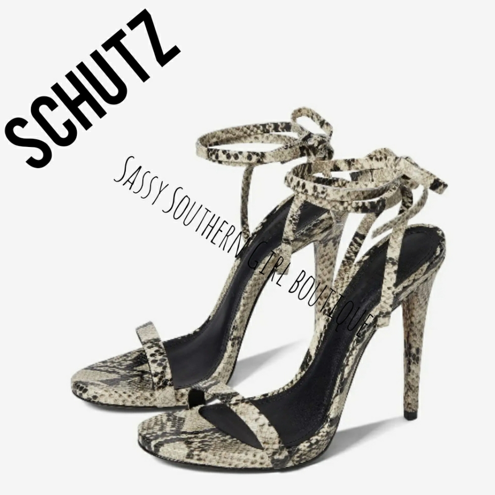 🆕⭐SCHUTZ snakeskin heels